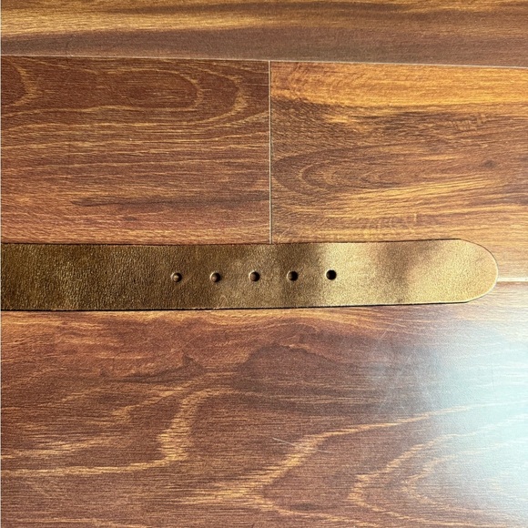 LIZ CLAIBORNE Brown Leather Belt Size Medium - Picture 5 of 7